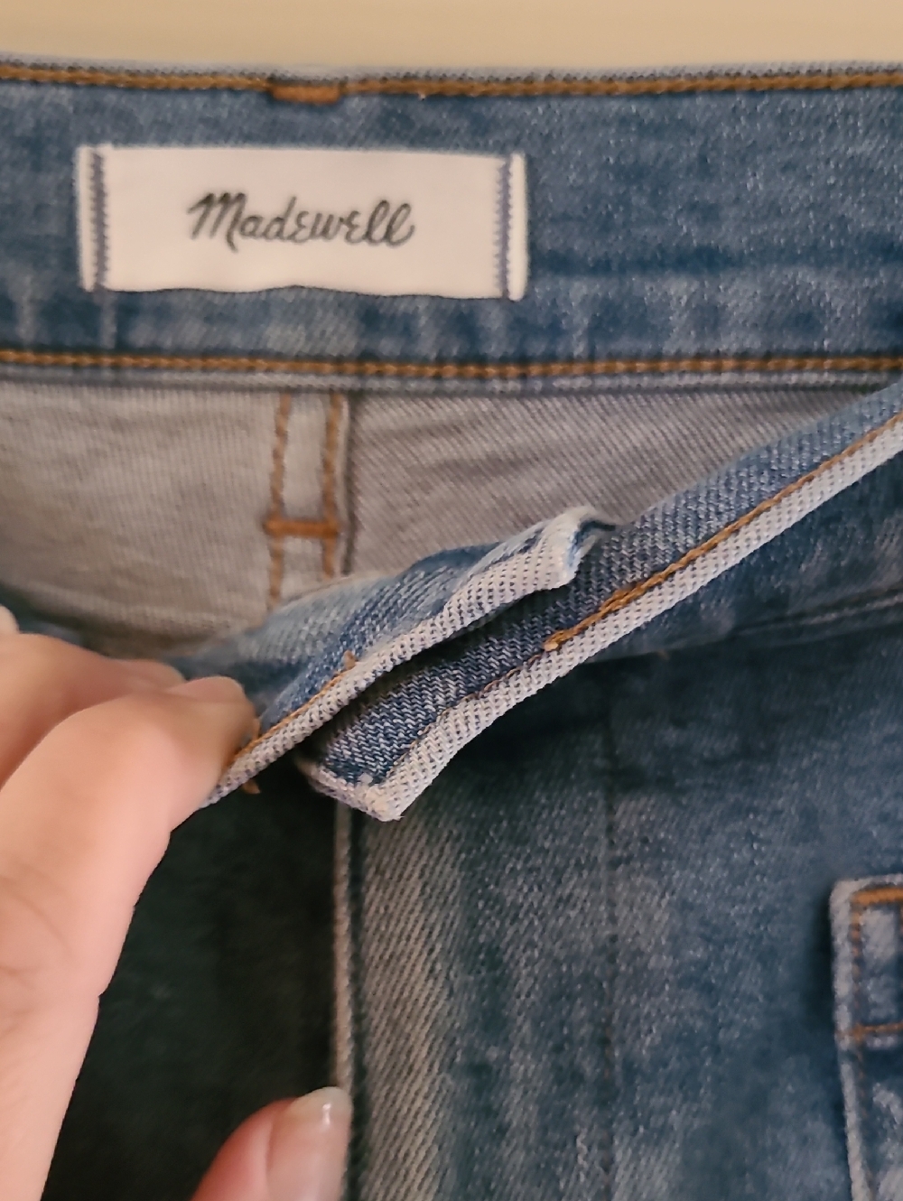 Madewell The Emmett Wide Leg Jeans Light Wash Sailor Fisherman Denim - Picture 5 of 16